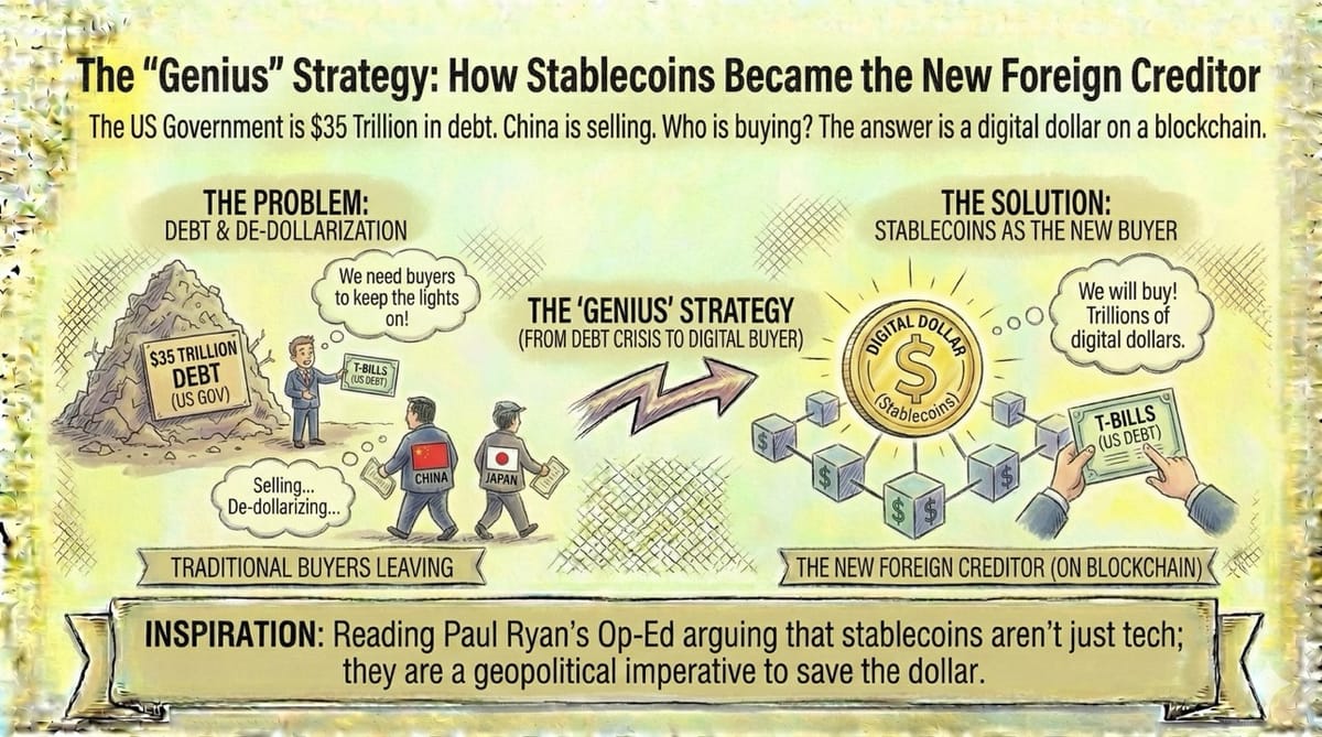 The "Genius" Strategy: How Stablecoins Became the New Foreign Creditor