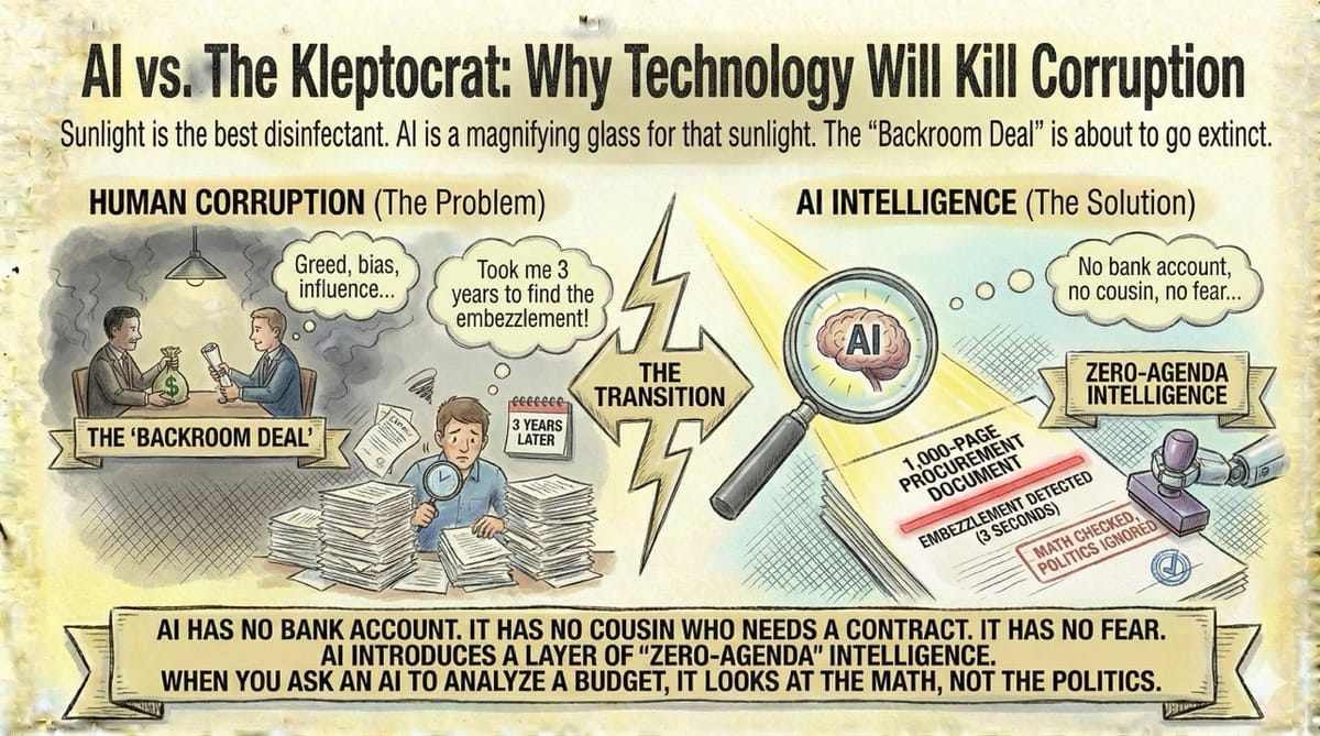 AI vs. The Kleptocrat: Why Technology Will Kill Corruption