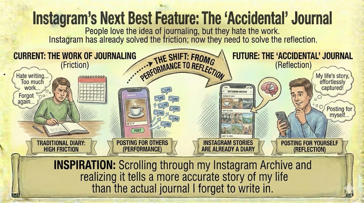 Instagram’s Next Best Feature: The "Accidental" Journal