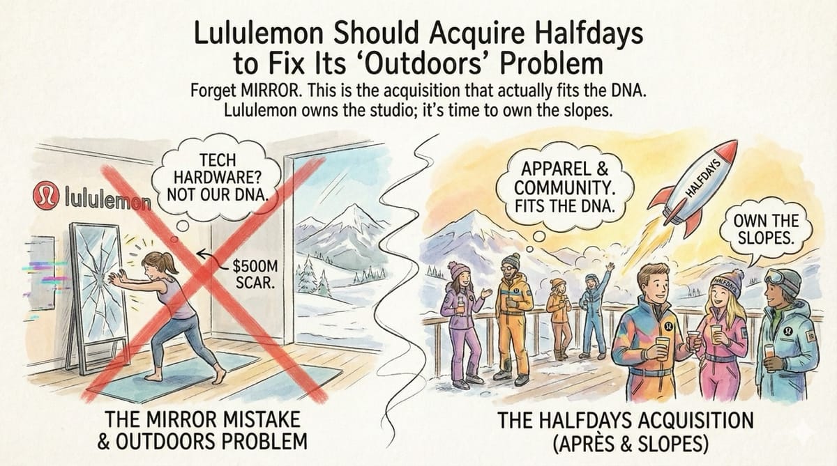 Lululemon Should Acquire Halfdays to Fix Its "Outdoors" Problem