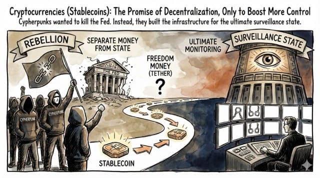 Cryptocurrencies (Stablecoins): The Promise of Decentralization, Only to Boost More Control
