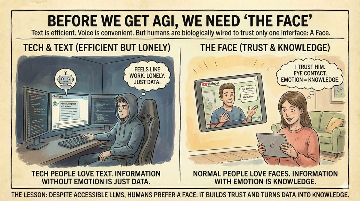 Before We Get AGI, We Need “The Face”