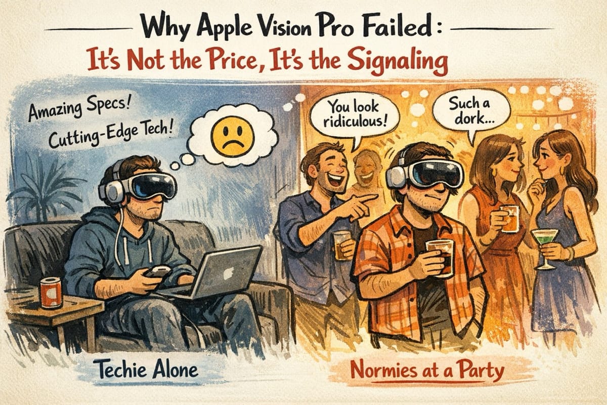 Why Apple Vision Pro Failed: It’s Not the Price, It’s the Signaling