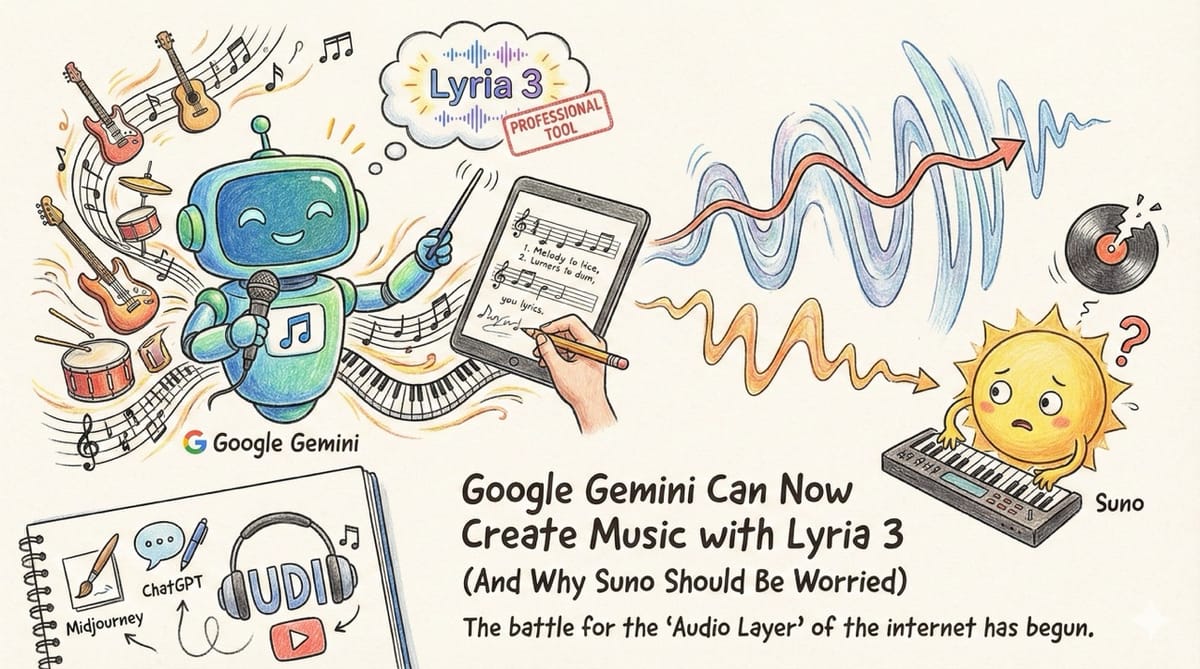Google Gemini Can Now Create Music with Lyria 3 (And Why Suno Should Be Worried)