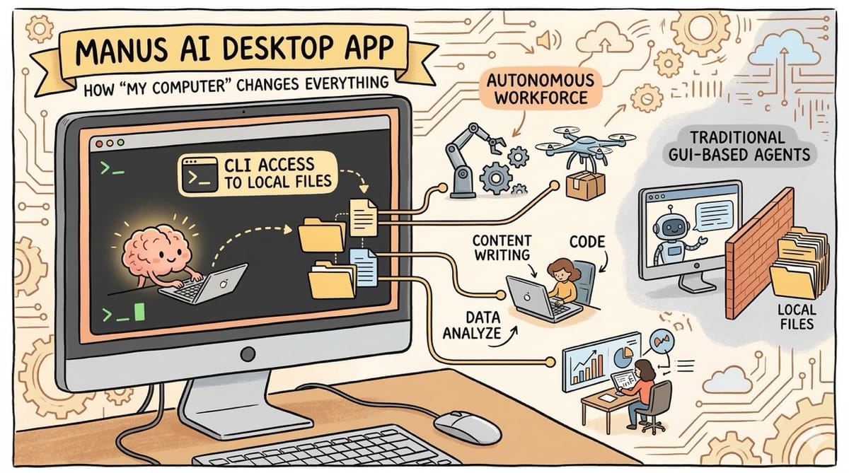 Manus AI Desktop App: How "My Computer" Changes Everything