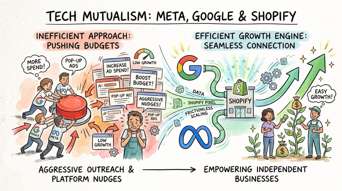 Why Meta and Google Should Support Shopify's Growth: The Tech Mutualism