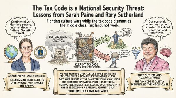 The Tax Code is a National Security Threat: Lessons from Sarah Paine and Rory Sutherland