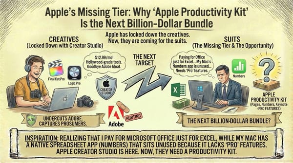 Apple’s Missing Tier: Why "Apple Productivity Kit" Is the Next Billion-Dollar Bundle