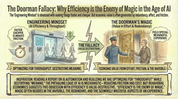 The Doorman Fallacy: Why Efficiency is the Enemy of Magic in the Age of AI