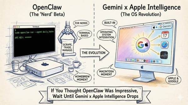 If You Thought OpenClaw Was Impressive, Wait Until Gemini x Apple Intelligence Drops