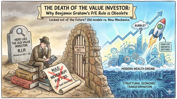 The Death of the Value Investor: Why Benjamin Graham's P/E Rule is Becoming Obsolete