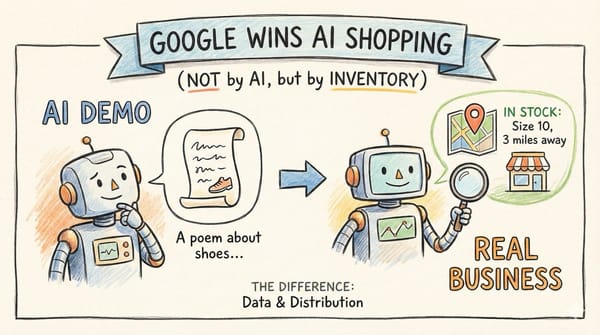 Google Will Win AI Shopping (Not because of AI, but because of Inventory)