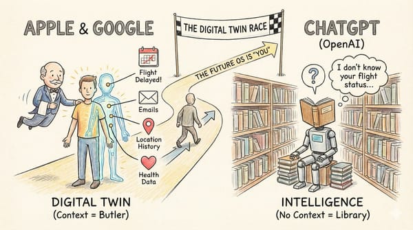 The Digital Twin Race: Why Apple and Google Will Crush ChatGPT