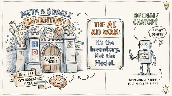 Why Meta and Google Will Win the AI Ad War: It’s Not the Model, It’s the Inventory