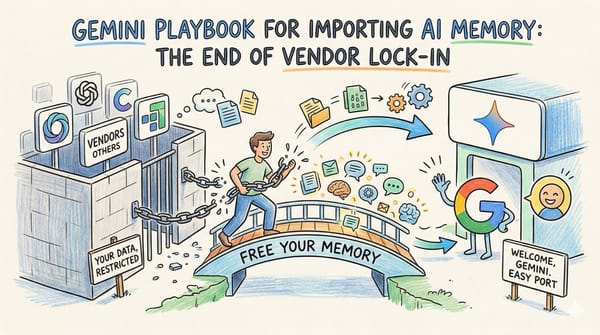 Gemini Playbook for Importing AI Memory: The End of Vendor Lock-In